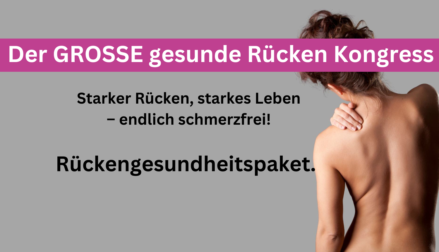 Der GROSSE gesunder Rücken-Kongress - Vitasium