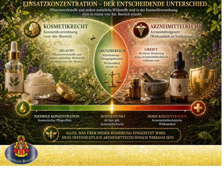 Einsatzkonzentration: Kosmetikrecht vs. Arzneimittelrecht - der entscheidende Unterschied